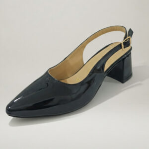 Zapatilla Milano – Negro | Destalonado Clásico Brillante